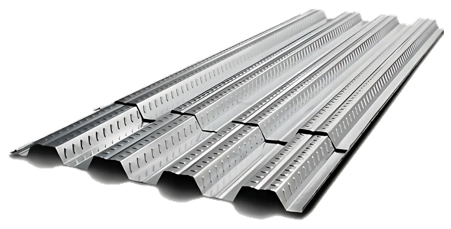 Steel deck sheets for composite slabs